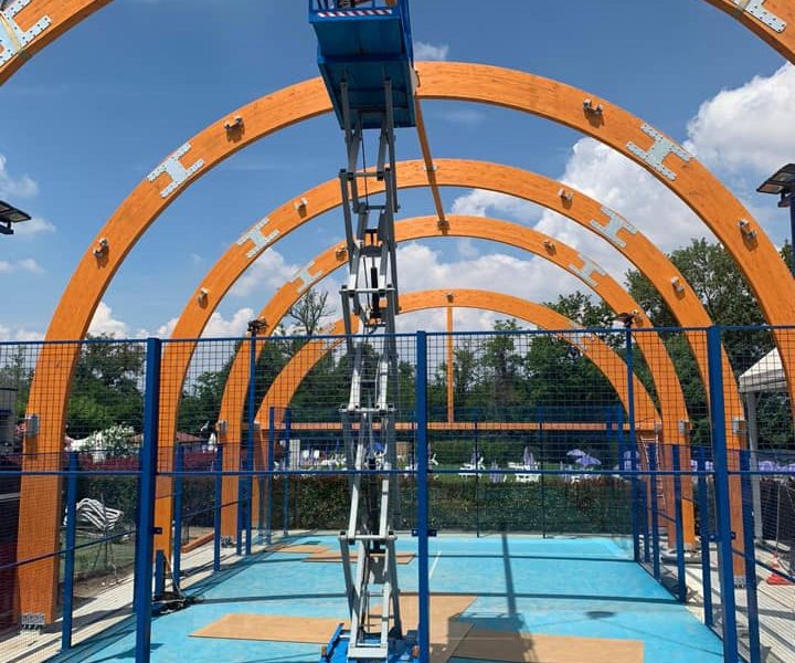copertura campo padel milano