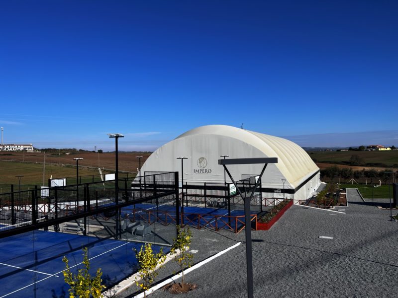 Realizzazione copertura campo padel roma IMPERO SPORTING CLUB - Anguillara Sabazia