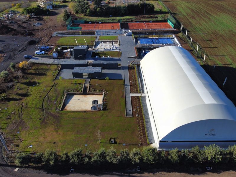 Realizzazione copertura campo padel roma IMPERO SPORTING CLUB - Anguillara Sabazia