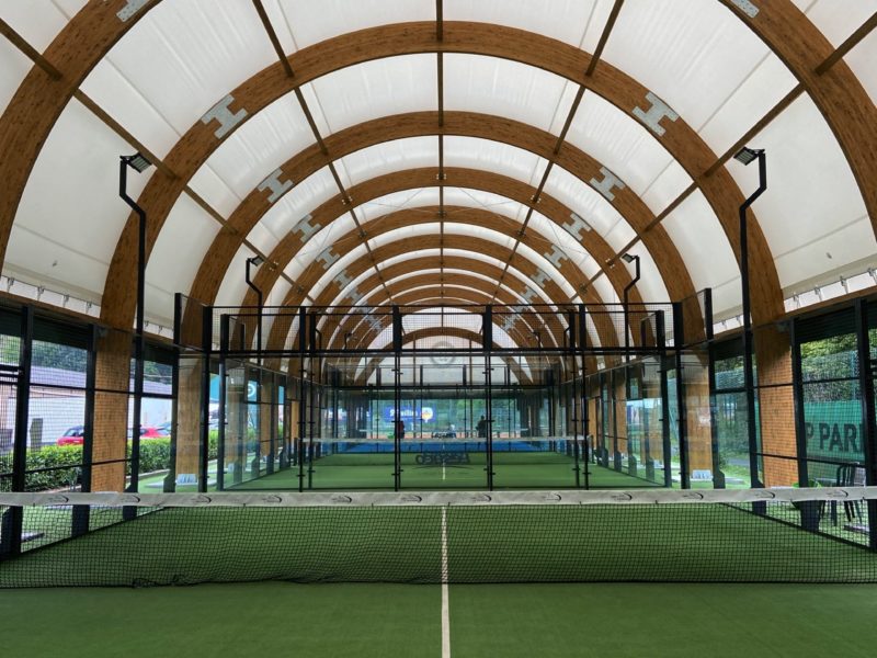 progettazione copertura padel in Belgio SMASHING CLUB – Le Roelux 2