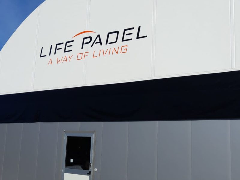 realizzazione copertura campo padel svezia