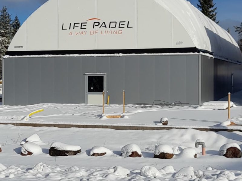 realizzazione copertura campo padel svezia